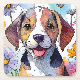 Beagle Dog Paper Onderzetter
