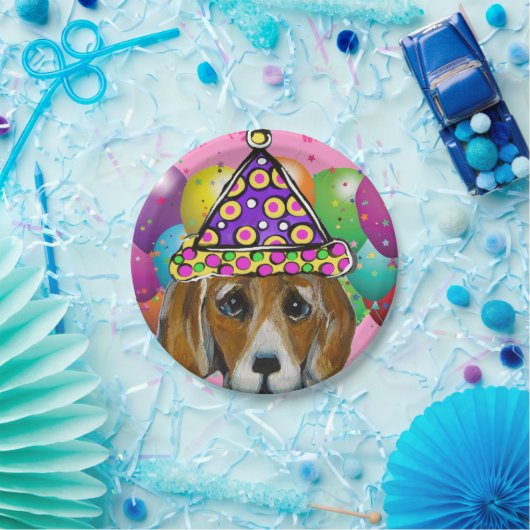 BEAGLE DOG PAPIEREN BORDJE (Feest)