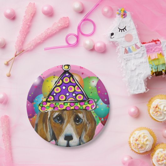 BEAGLE DOG PAPIEREN BORDJE (Feest)
