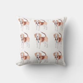 Beagle Dog Pattern Kussen