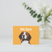 Beagle Dog Pet Care Beagle Visitekaartje (Staand voorkant)