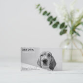 Beagle Dog Pet Grooming visitekaartje (Staand voorkant)