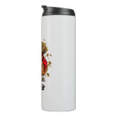 Beagle Dog Pirate Jolly Roger Flag Thermosbeker (Geroteerd rechts)