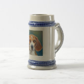 Beagle - Dog Portrait Bierpul (Voorkant rechts)