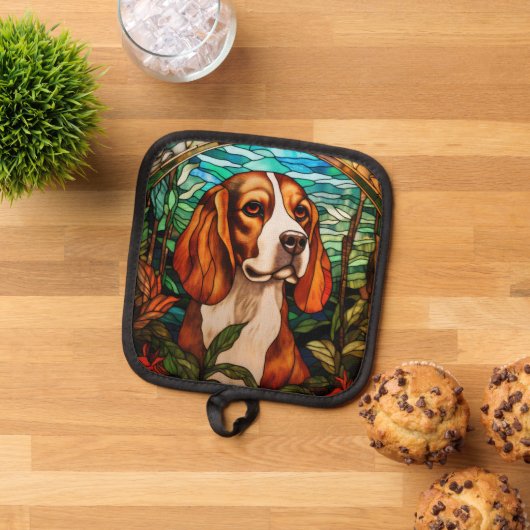 Beagle Dog Pot Holders Pannenlap (Top down)