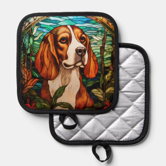 Beagle Dog Pot Holders Pannenlap (Voorkant / Achterkant)