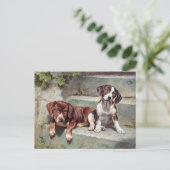 Beagle Dog Puppies  Dierlijk Briefkaart (Staand voorkant)