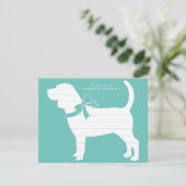 Beagle Dog Puppy Bedankkaart (Staand voorkant)