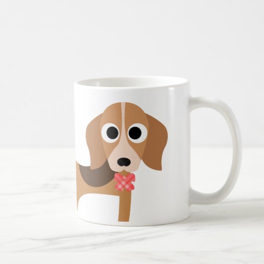 Beagle Dog Puppy Coffee Mok (Rechts)