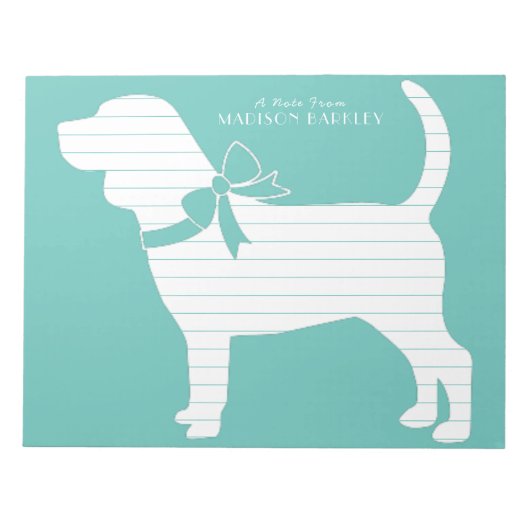 Beagle Dog Puppy Notitieblok (Voorkant)