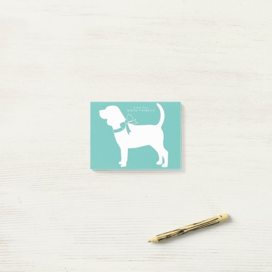 Beagle Dog Puppy Post-it® Notes (Op bureau)