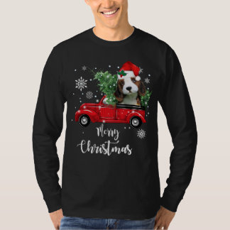 Beagle Dog Puppy Ride Rode Vrachtwagen Kerstmis Py T-shirt
