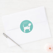 Beagle Dog Puppy Ronde Sticker (Envelop)