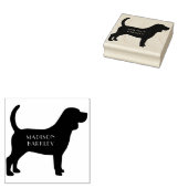 Beagle Dog Puppy Rubberstempel (Gestempeld)