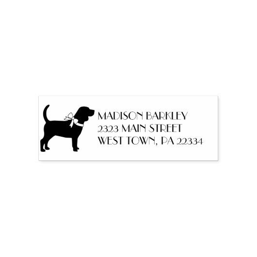Beagle Dog Puppy Zelfinktende Stempel (Design)