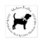 Beagle Dog Puppy Zelfinktende Stempel (Design)