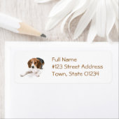 Beagle Dog Retouradres Mailing Label (Insitu)