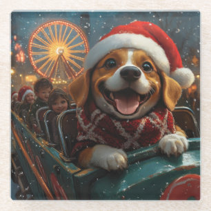 Beagle Dog Roller Onderzetter Kerst