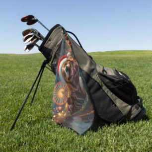 Beagle Dog Roller Onderzetter Kerst Golfhanddoek