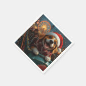 Beagle Dog Roller Onderzetter Kerst Servet (Hoek)