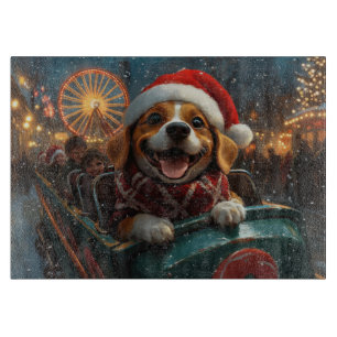 Beagle Dog Roller Onderzetter Kerst Snijplank