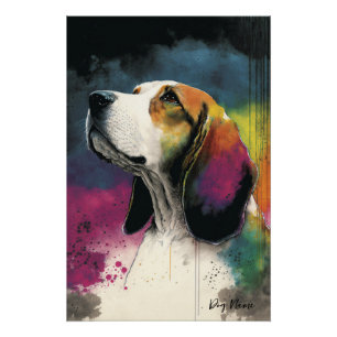 Beagle Dog - Samenstelling 001 Perfect Poster
