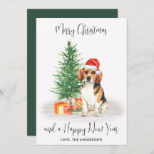 Beagle Dog Santa Festive Tree kerst