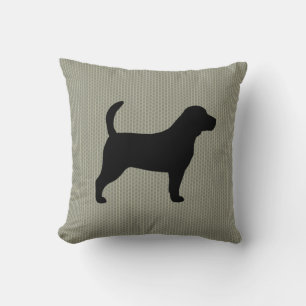 Beagle Dog Silhouet Decoratief Kussen