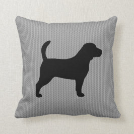 Beagle Dog Silhouette Decorative Kussen