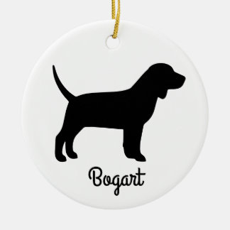 Beagle Dog Silhouette Keramisch Ornament