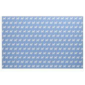 Beagle Dog Silhouette Light Blue Stof (Fat Quarter)