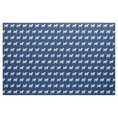 Beagle Dog Silhouette Pet Navy Blue Stof (Fat Quarter)