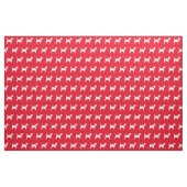 Beagle Dog Silhouette Pet Red Stof (Fat Quarter)