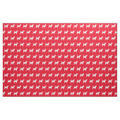 Beagle Dog Silhouette Pet Red Stof (Fat Quarter)