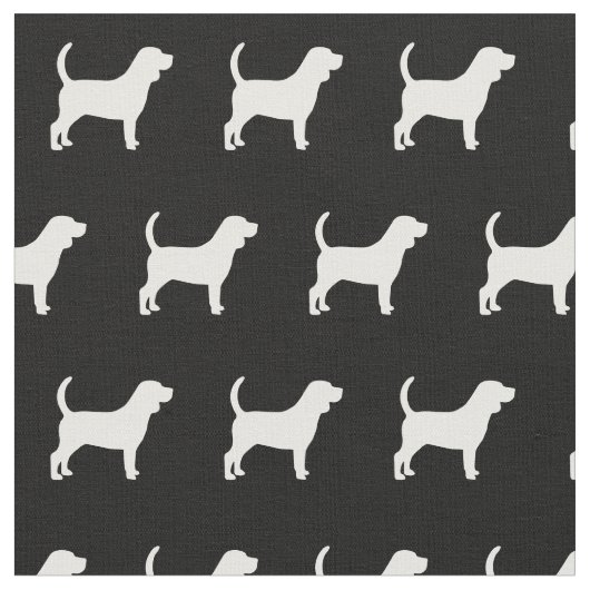 Beagle Dog Silhouette Pet Stof (Close Up)