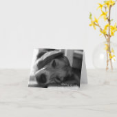 Beagle Dog Snoopy close-up foto Kaart (Gele Bloem)