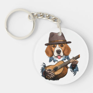 Beagle Dog Spuiter/Funny Beagle Sleutelhanger