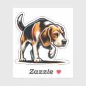 Beagle Dog Sticker (Vel)