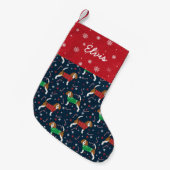 Beagle Dog Stocking kerstmis Kleine Kerstsok (Voorkant (Hangend))
