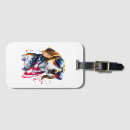 Beagle Dog Sublimatie Waterverf Bagagelabel