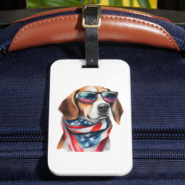 Beagle Dog Sublimatie Waterverf Bagagelabel