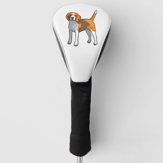 Beagle Dog T-shirt Golfheadcover (Voorkant)