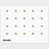 Beagle Dog T-shirt Hart Sticker (Vel)