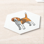 Beagle Dog T-shirt Kartonnen Onderzetters (Schuin)
