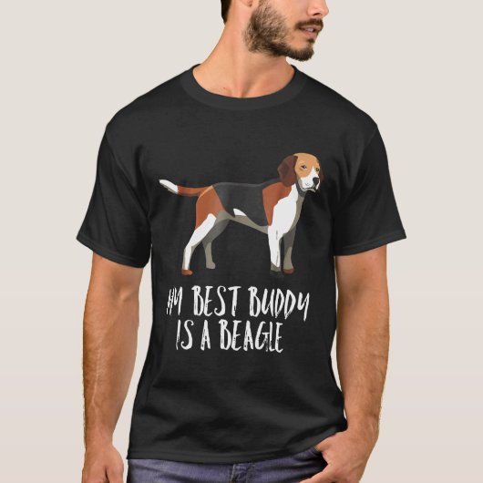 Beagle Dog T-shirt Mijn beste vriend is een Beagle (Voorkant)