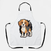 Beagle Dog T-shirt Schort (Voorkant)