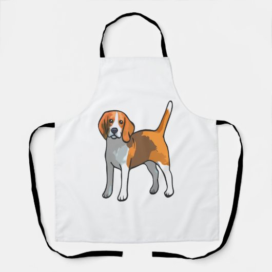Beagle Dog T-shirt Schort (Voorkant)