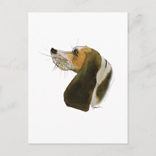 Beagle dog, tony fernandes briefkaart (Voorkant)