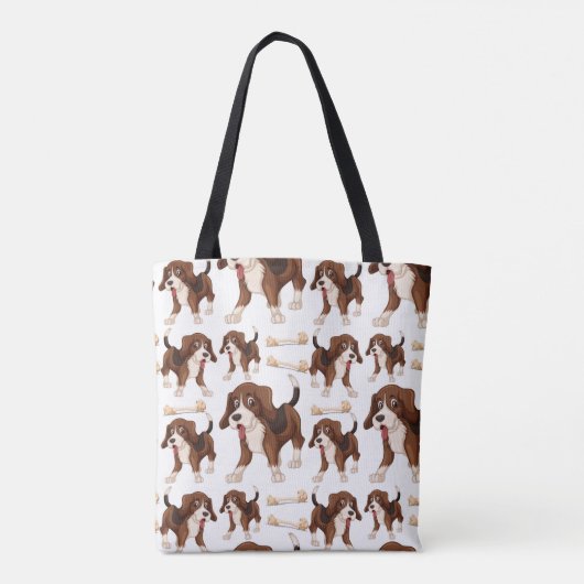 Beagle Dog Tote Bag (Achterkant)