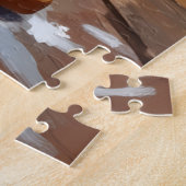 Beagle Dog Tracking Gingerbread Christmas Fun Art Legpuzzel (Zijkant)